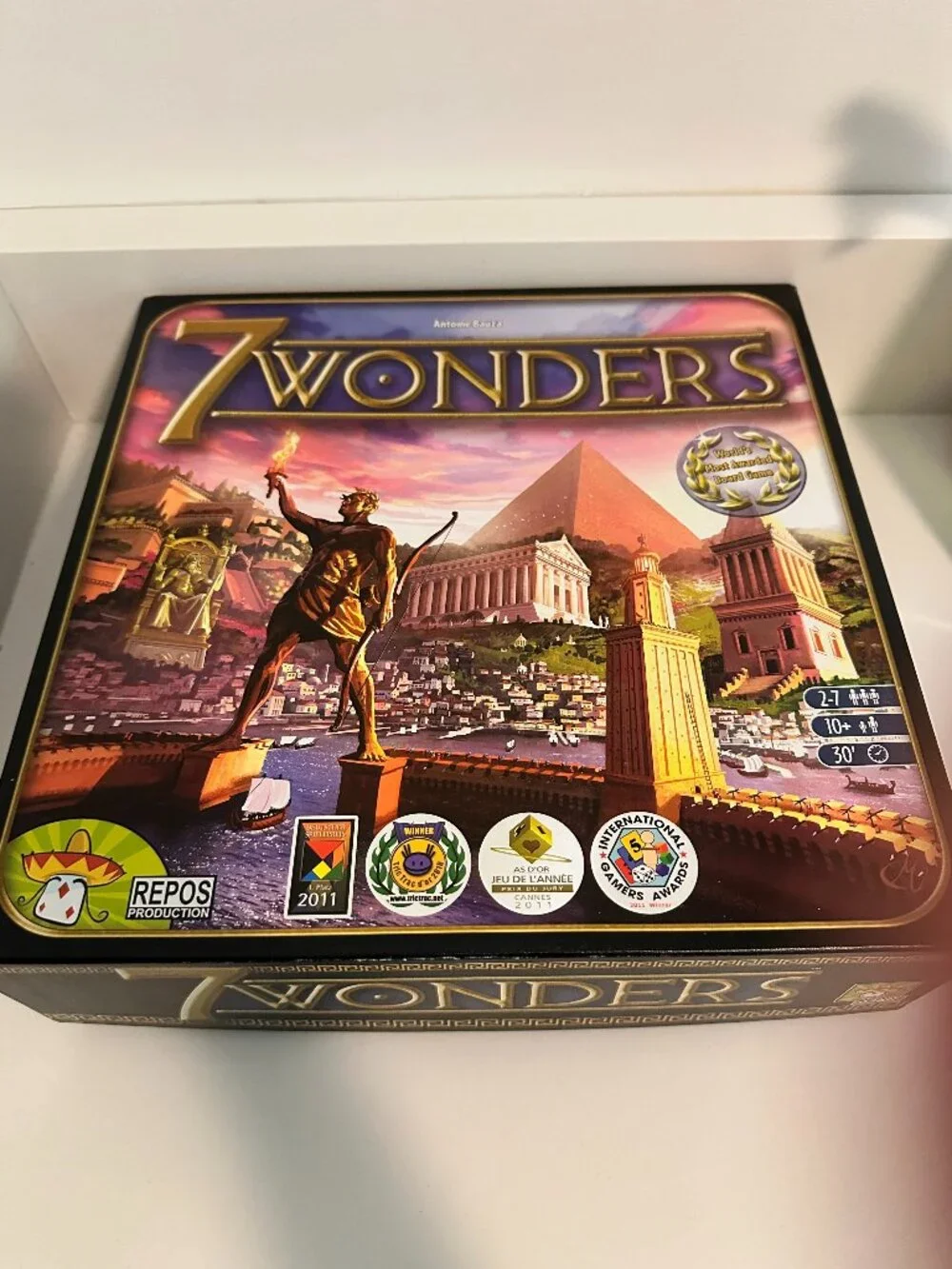 7 Wonders Board Game Repos Production Like New Played Once